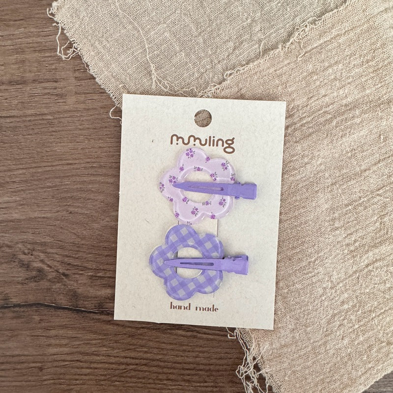Colorful Star and Flower Hair Clips for Kids