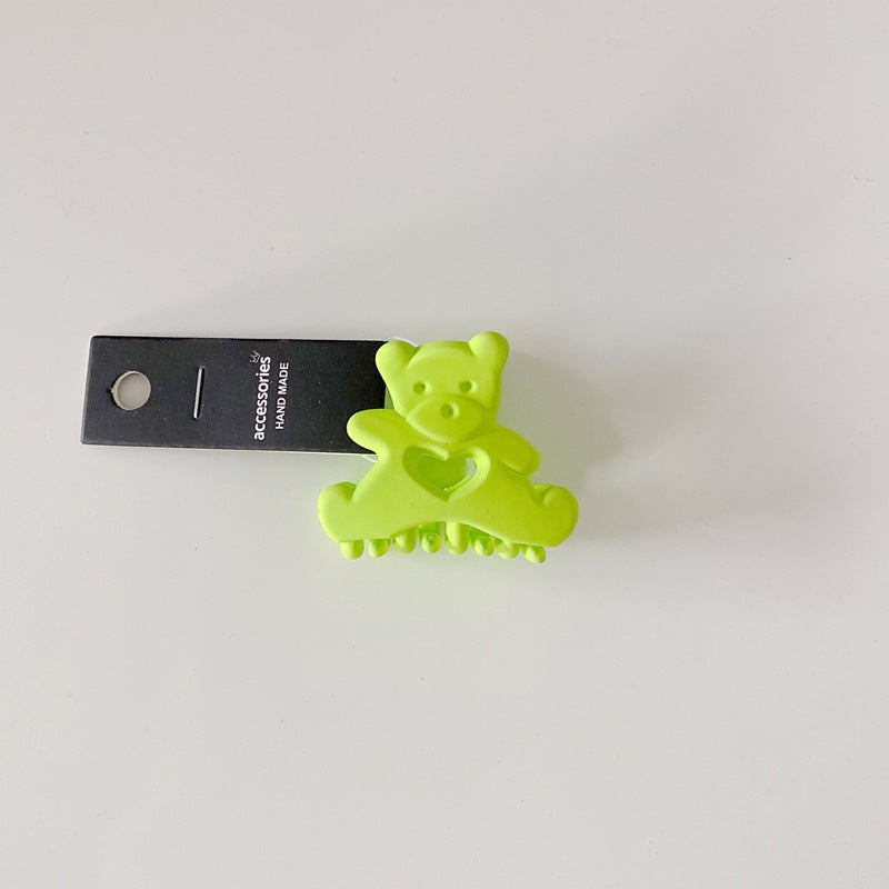 Cute Candy Color Bear Hair Clips for Girls