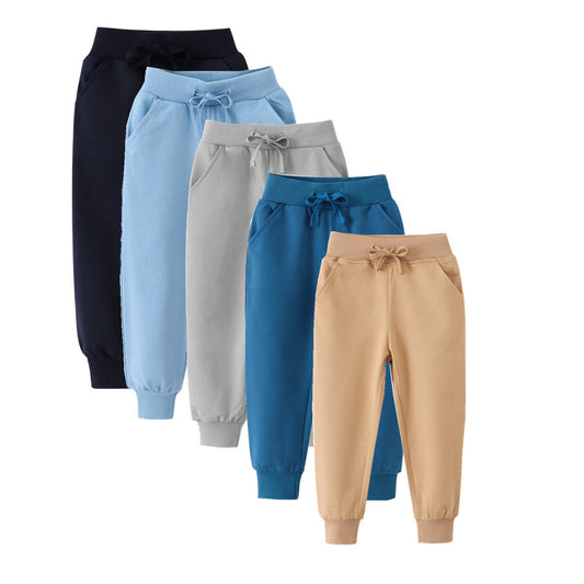 Solid Color Children's Sweatpants Comfortable Casual Boys' Trousers