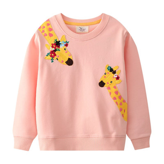 Kids Cartoon Long Sleeve Cotton Sweatshirt