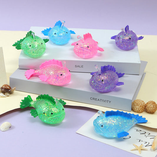 Cartoon Lantern Fish Slow-Rebound Squishy Sensory Fidget Toy