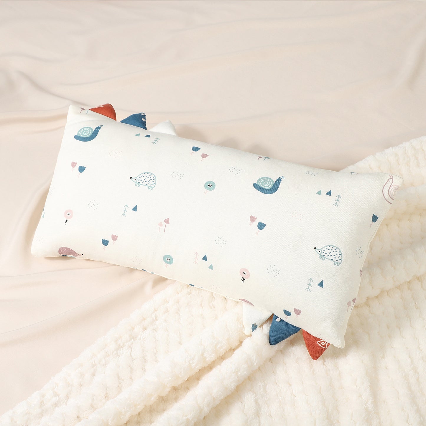 Pure Cotton Baby Comfort Pillow with Cute Design