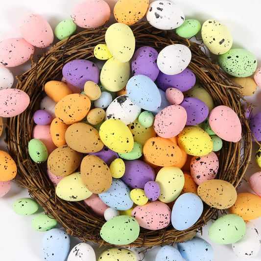 Colorful Foam Easter Eggs DIY Wreath Decoration