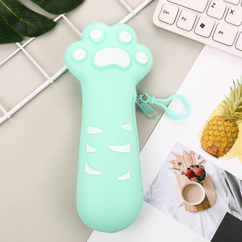 Silicone Cat Paw Pencil Case Cute School Gift