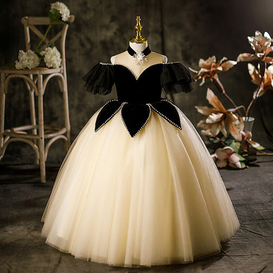 Girls' Trendy Tulle Princess Party Gown
