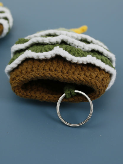 Sweet Christmas Tree Handmade Keychain Pouch