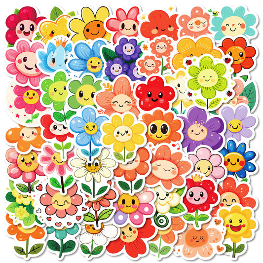 Sticker Sheets Smiley Face Floral Printed Paper Rewards