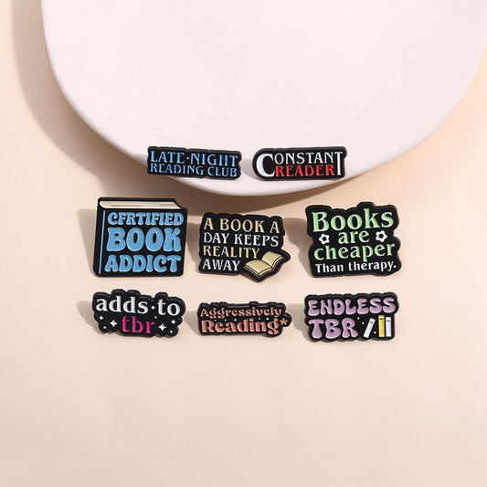 Inspiring Metal Letter Brooches Stylish Casual Accessories