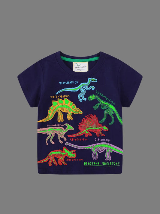 Glow In The Dark Dinosaur T-Shirt For Boys