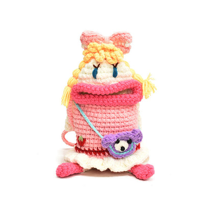 Cute Cartoon Crochet Shoulder Bag for Girls