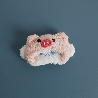 Cartoon Handmade Woven Hair Clips Adorable Kids Hair Accessories
