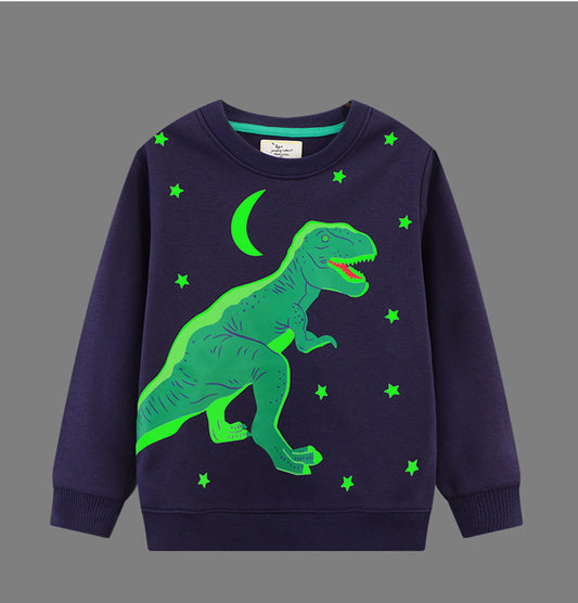 Glow-in-the-Dark Dinosaur Sweatshirt for Boys