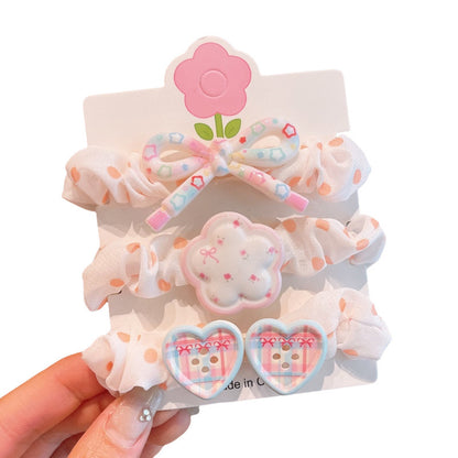 Children's Cute Floral Hair Ties - Sweet Princess Ponytail Holders