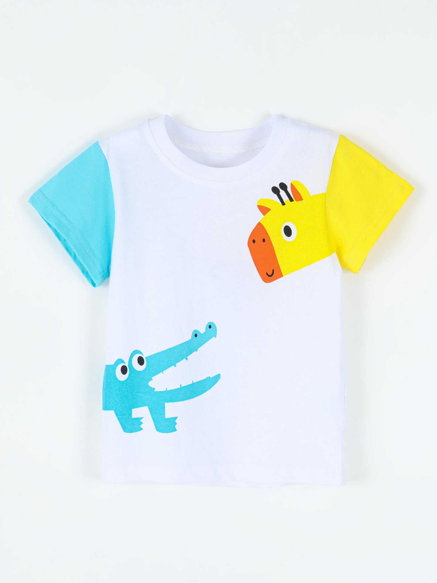 Trendy Dinosaur Print Short Sleeve T-Shirt for Boys