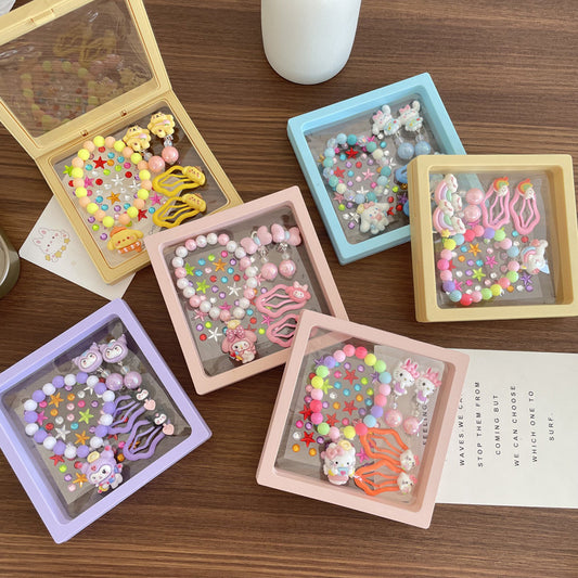 Creative Children's Bracelet and Earring Set with Fun Animal Designs