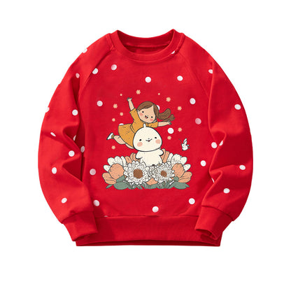 Children's Hoodie Casual Animal Print Cotton Sweatshirt
