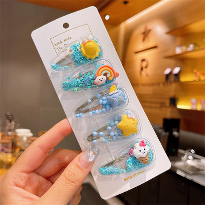 Cute Cartoon Sandbag Hair Clips for Kids