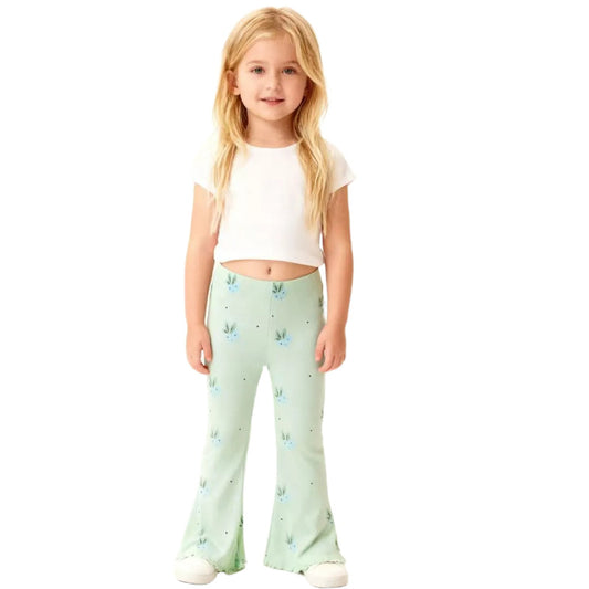 Trendy Bell-Bottom Leggings for Girls