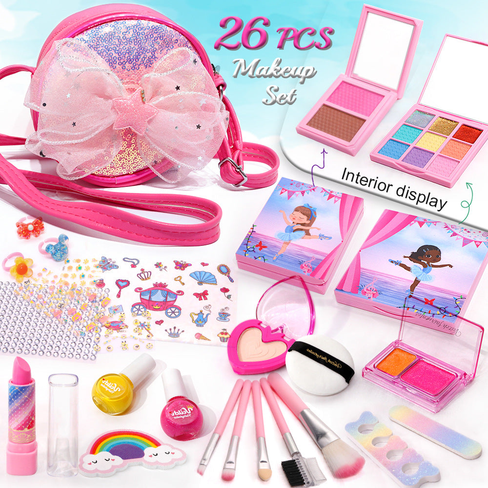 Girls' Makeup Play Set with Stylish Handbag