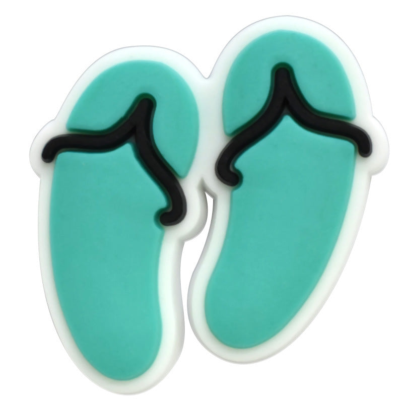 Removable Clog Shoe Charms Flower Snap On Casual