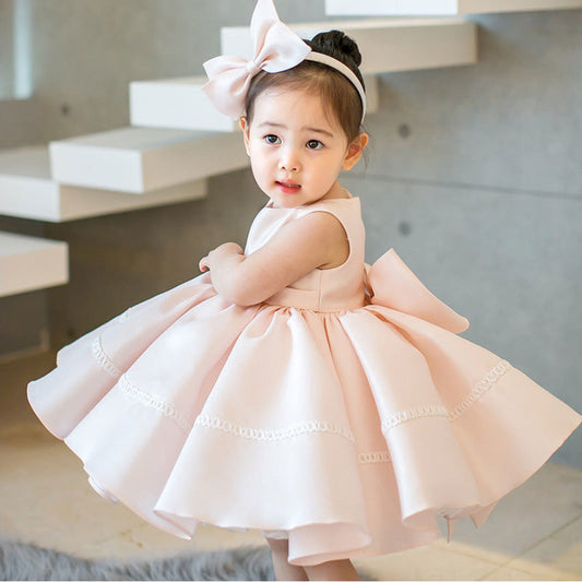 Girls' Princess Dress with Tulle Skirt
