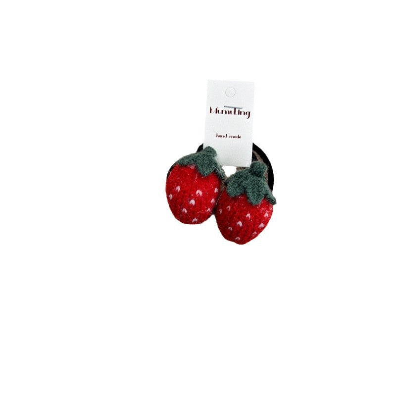 Children's Strawberry Pumpkin Hair Accessories Cute Knit Headbands