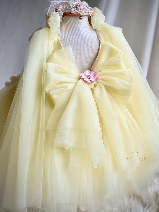 Girls' Embroidered Flower Princess Dress