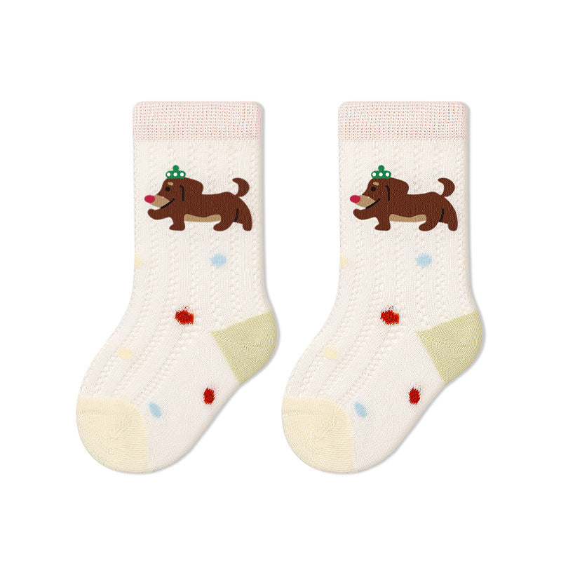 Cartoon Baby Socks Breathable Cotton Ankle Socks