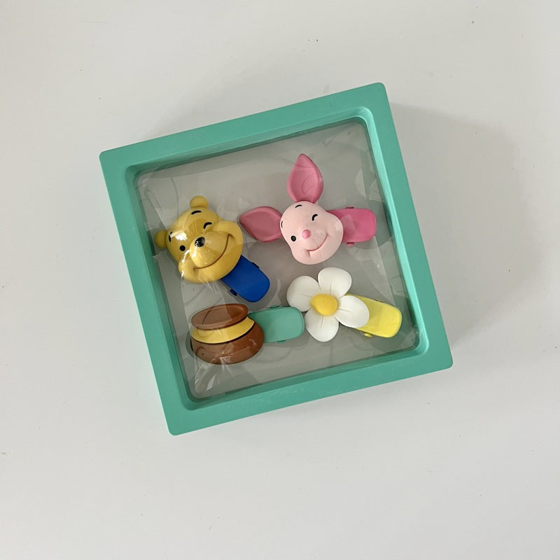 Cute Cartoon Hair Clips for Kids - Princess Style Accessories