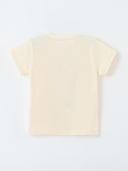 Girls' 3D Rabbit Print T-Shirt with Soft Skirt