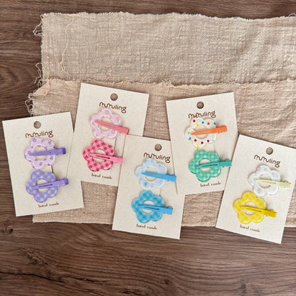 Colorful Star and Flower Hair Clips for Kids