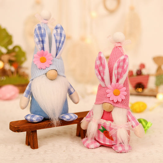 Easter Decor Couple Dolls Forest Gnome Plush Toys