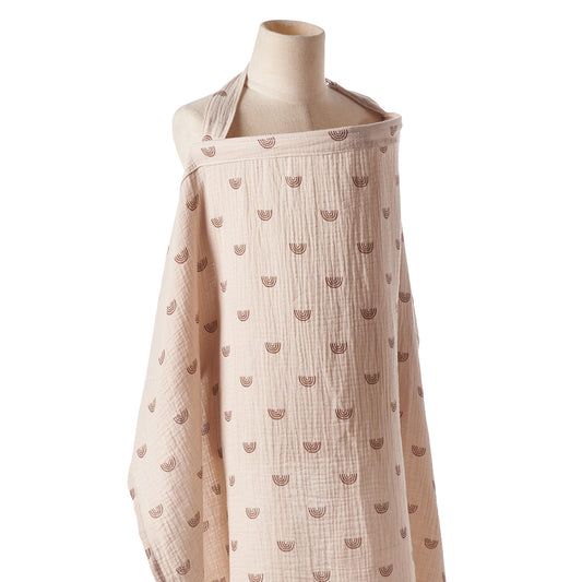 Cotton Nursing Cape with Floral Prints for Moms