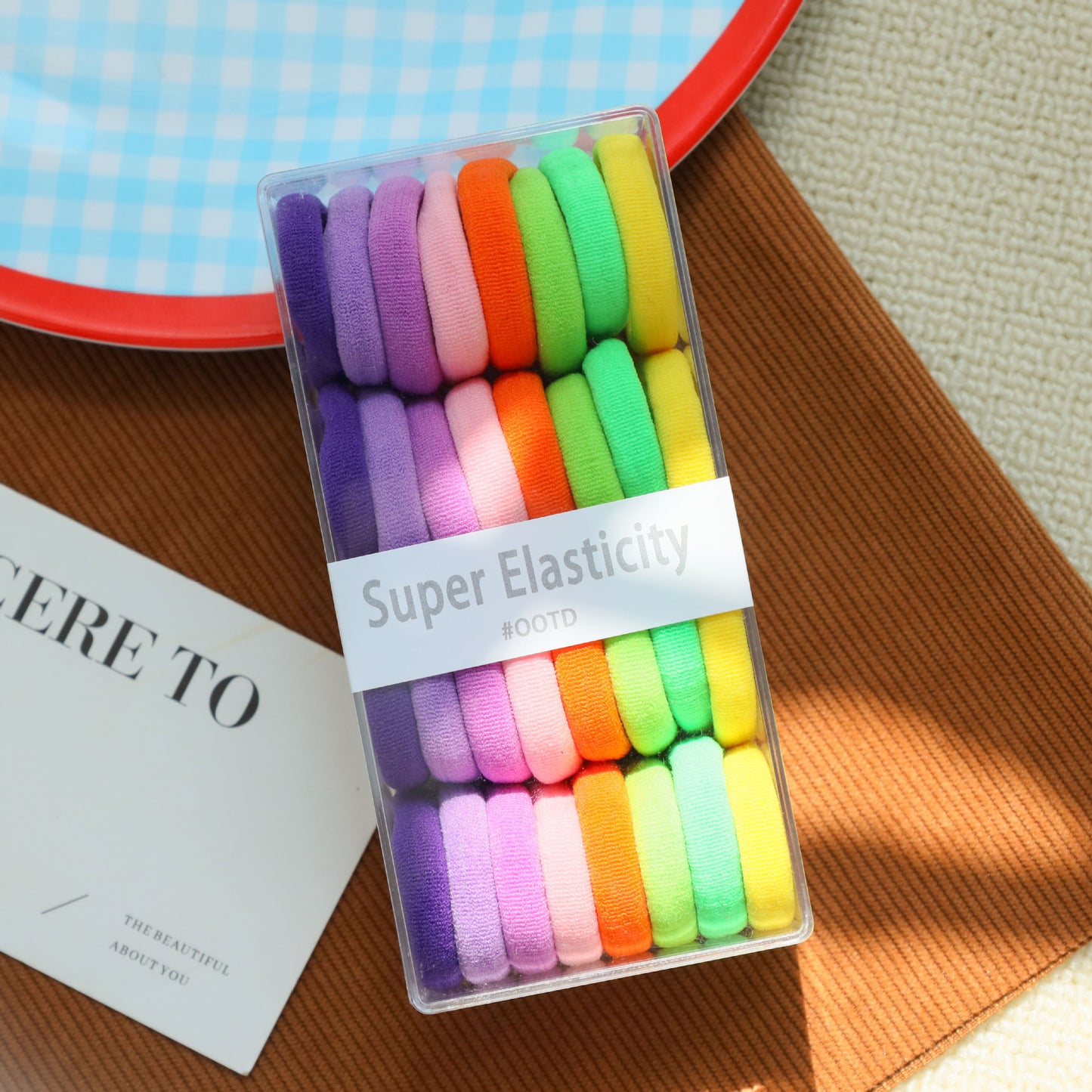 Colorful Elastic Hair Ties for Kids - Hair Accessories Set