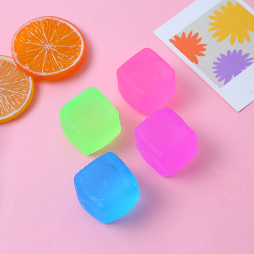 Mini Slow-Rebound TPR Ice Cube Squishy Sensory Fidget Toy