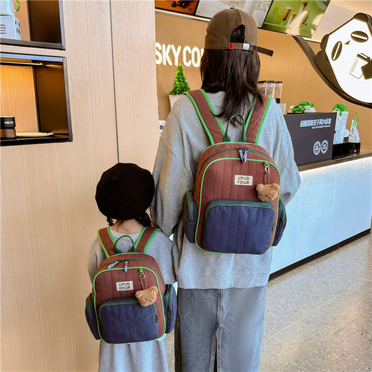 Cute Cartoon Kids Backpack Comfortable Canvas School Bag