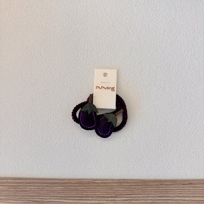 Cute Cartoon Bear Fruit Hair Ties for Kids