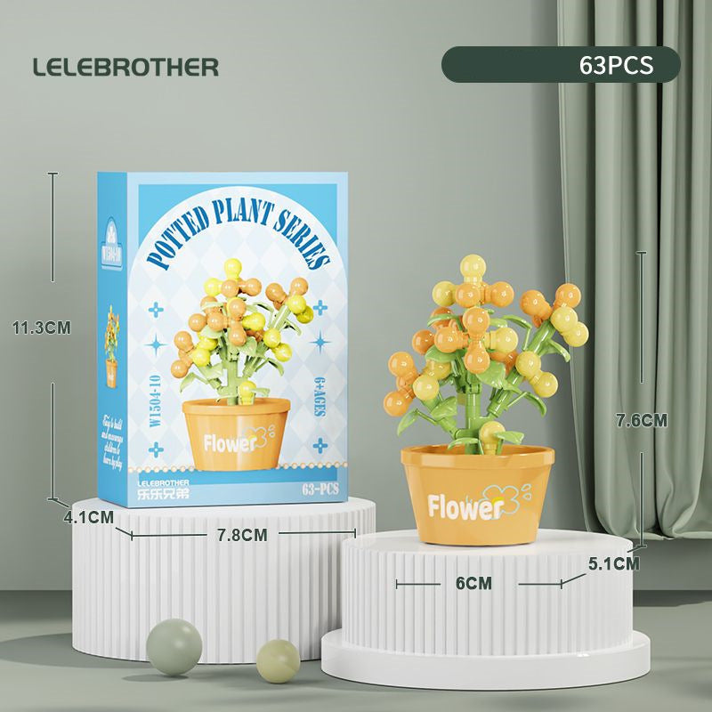 Compatible Lego Flower Succulent Plant Building Blocks Toy