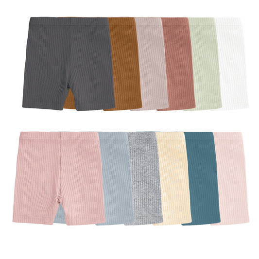 Organic Cotton Baby Shorts Solid Color Casual Kids Shorts
