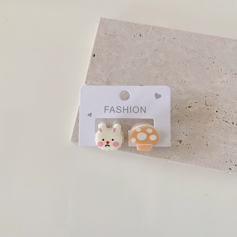 Set of 2 Cute Cartoon Flower Hair Clips for Kids