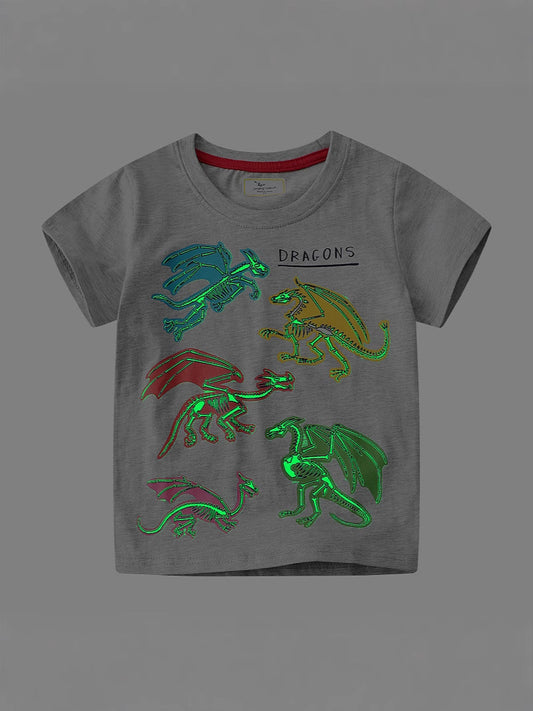 Glow in the Dark Dinosaur T-Shirt for Kids
