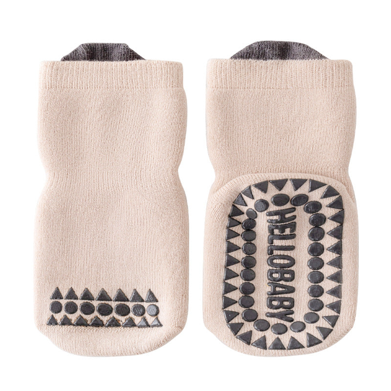Baby Floor Socks Non-Slip Mid-Calf Socks for Boys and Girls