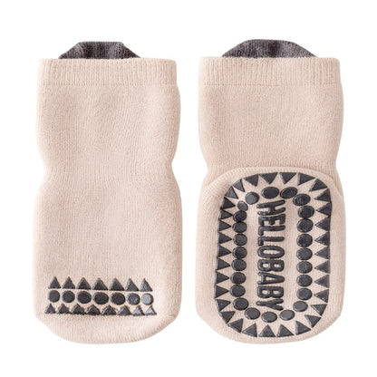 Baby Floor Socks Non-Slip Mid-Calf Socks for Boys and Girls