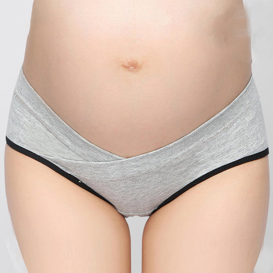 Low Waist Cotton Maternity Underwear Comfort Fit Stretch Shorts