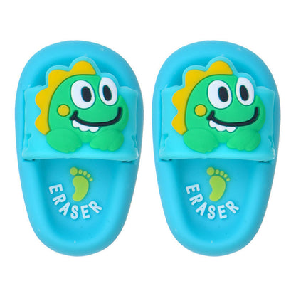 3D Slipper Erasers Cute Cartoon Clean Erase For Kids