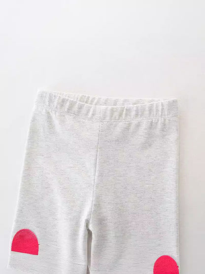 Girl's Knitted Leggings Comfortable Casual Cotton Trousers