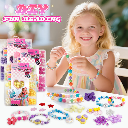 DIY Bead Kit for Kids Creative Bracelet Necklace Craft