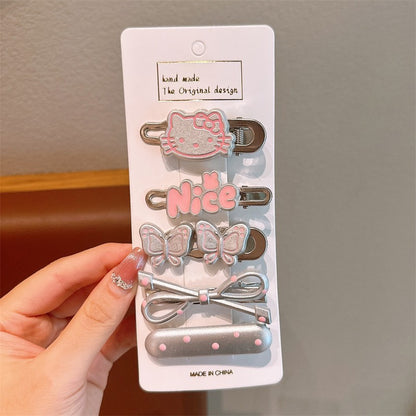 Cute Cartoon Dopamine Hair Clips for Girls - Princess Series Hair Accessories
