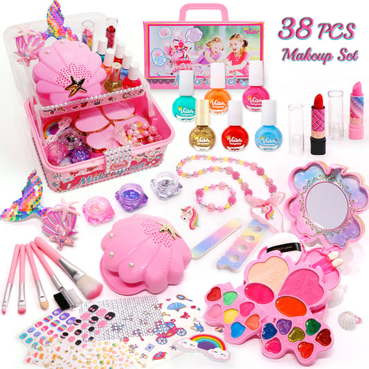Girls' Nail Polish Makeup Toy Set - DIY Cosmetic Kit