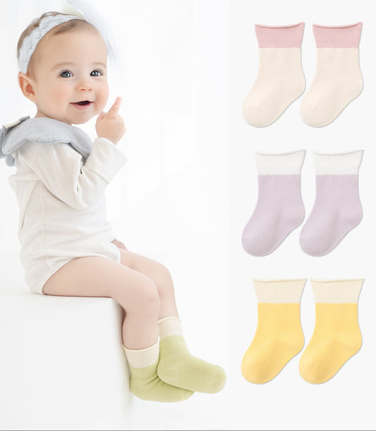 Baby Socks Cute Cartoon Breathable Cotton Mid-Calf Socks